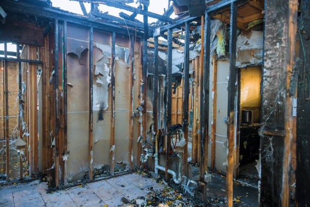 Professional Fire Damage Removal technician working in High Bridge, WA
